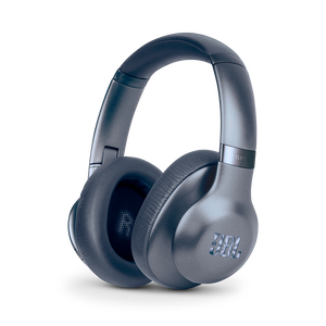 JBL EVEREST™ ELITE 750NC - Blue - Wireless Over-Ear Adaptive Noise Cancelling headphones - Hero